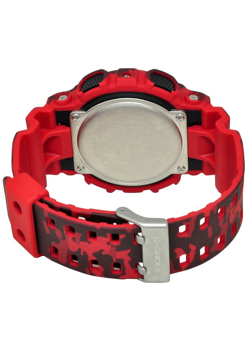 G-Shock Camouflage Series GA-100CM-4A Pointer Dual Display Digital Watch for Men