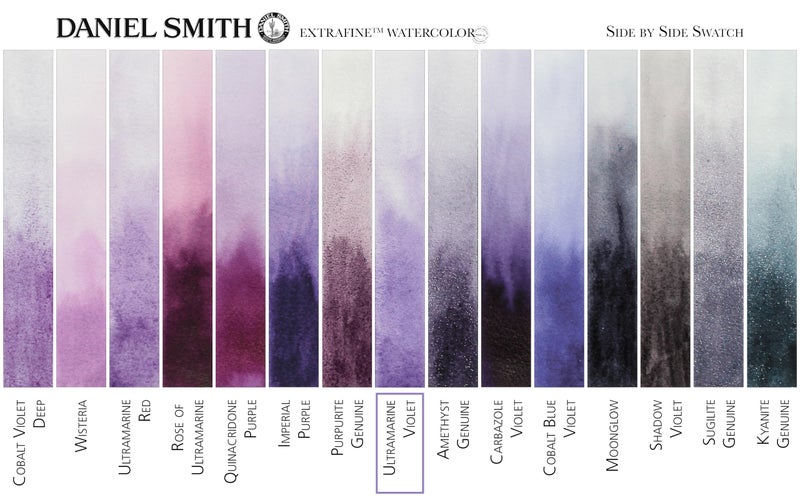 Daniel Smith Extra Fine Watercolor Paint, 15ml Tube, Ultramarine Violet, 284600108, 0.5 Fl Oz (Pack of 1) - Image 4