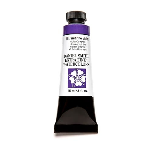 Daniel Smith Extra Fine Watercolor Paint, 15ml Tube, Ultramarine Violet, 284600108, 0.5 Fl Oz (Pack of 1) - Image 1
