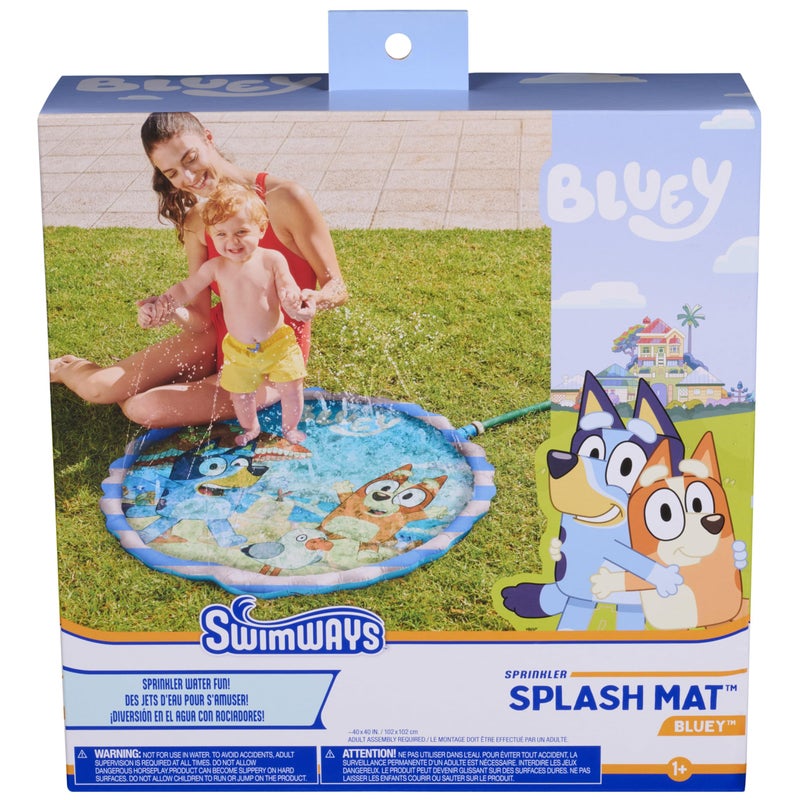 SwimWays Bluey Splash Mat Kids Splash Pad Outdoor Toys Bluey Party Supplies and Water Toys for Kids Ages 1 Up - Image 2