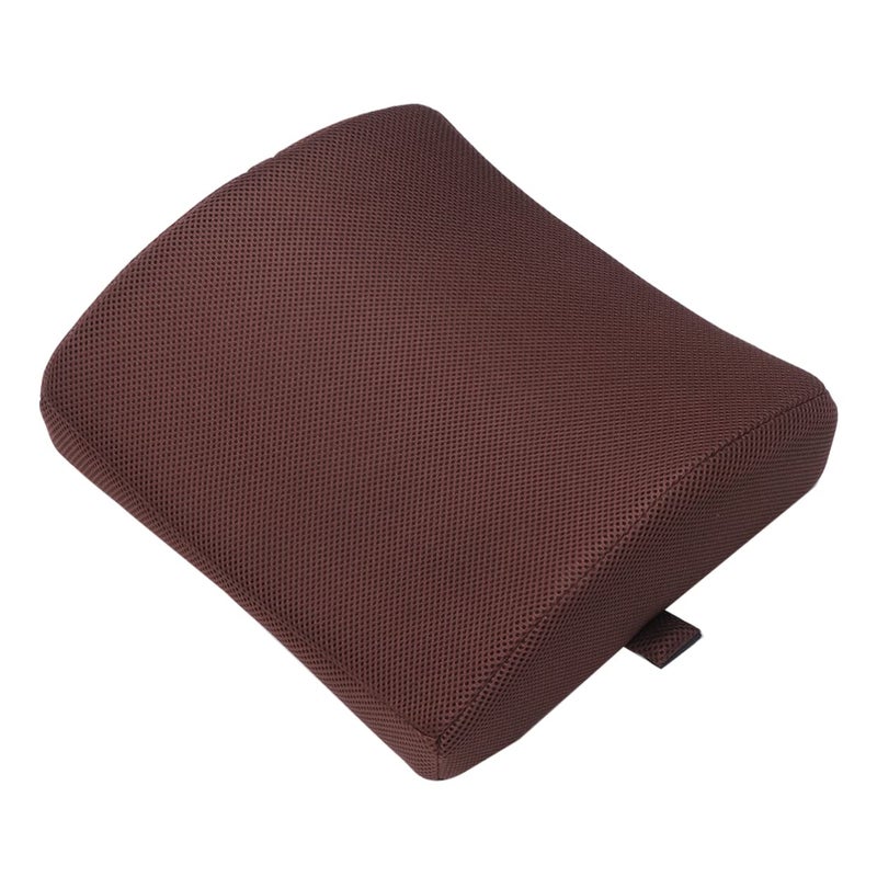 Coffee Memory Foam Lumbar Support Pillow Office Chair Cushion for Back Pain Relief - Image 2