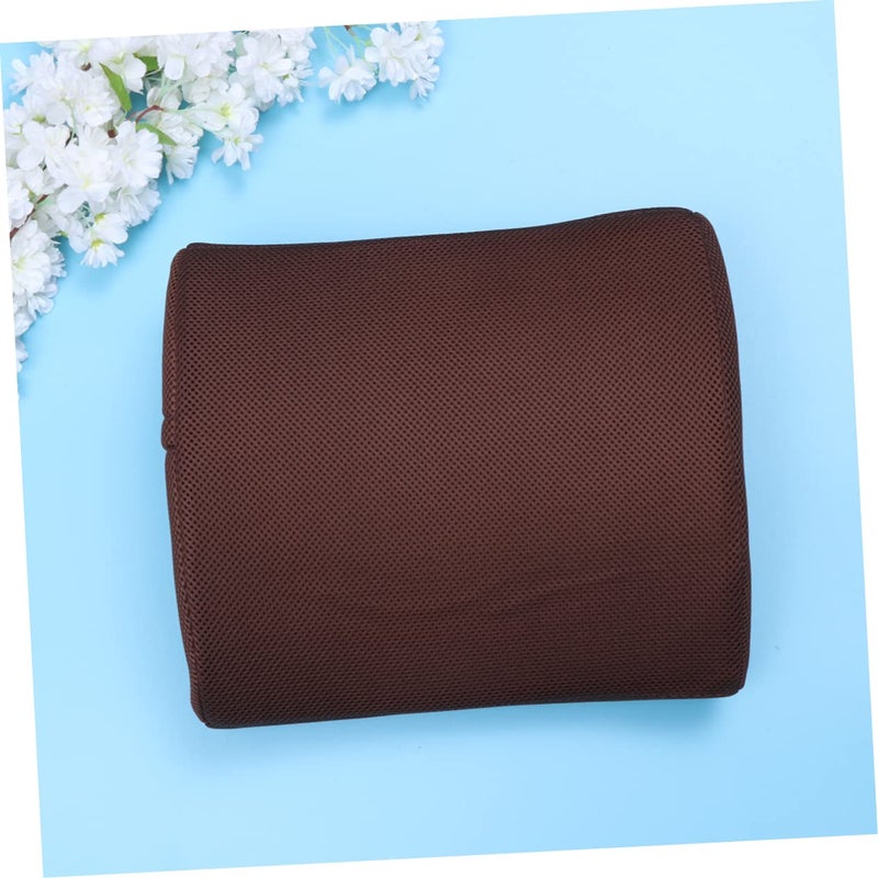 Coffee Memory Foam Lumbar Support Pillow Office Chair Cushion for Back Pain Relief - Image 4