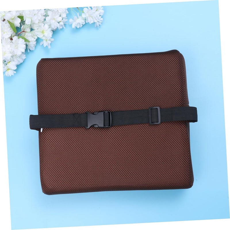 Coffee Memory Foam Lumbar Support Pillow Office Chair Cushion for Back Pain Relief - Image 5
