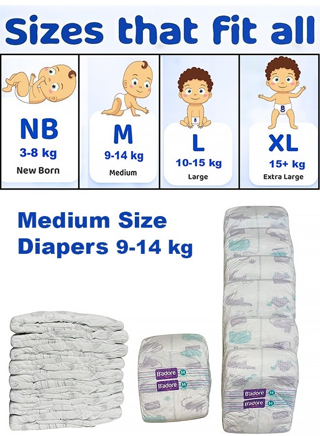 b'adore Baby Diapers Large, 10-15Kg, Super absorbent up to 12 hrs - Image 2