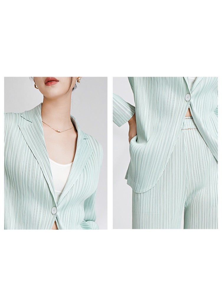 Shougu Elegant Pleated Suit For Women  - Image 2