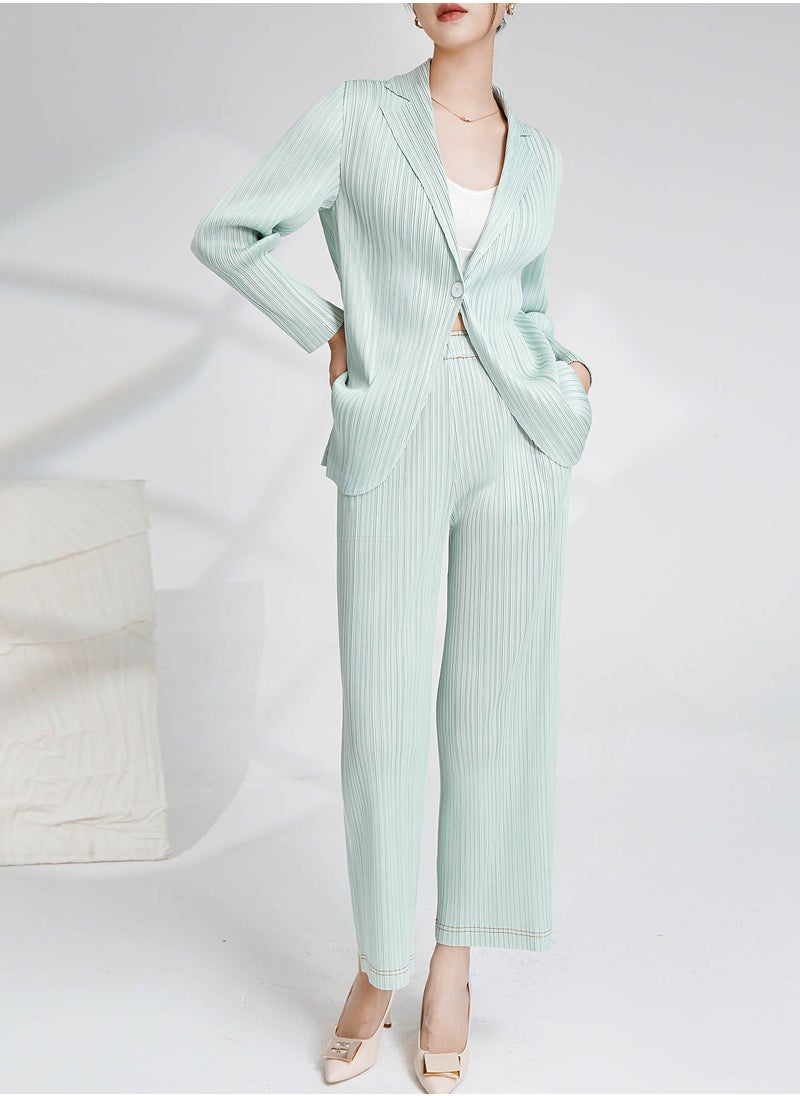 Shougu Elegant Pleated Suit For Women  - Image 5