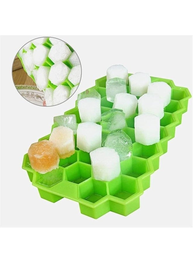 قالب مكعبات ثلج من السيليكون على شكل خلية نحل - Image 4