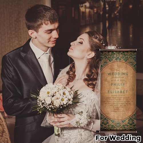 gisgfim 3Pcs Blank Scroll Paper with Wood Rods 7x15-3/4Inch Blank Old Paper Scrolls to Write on Long Vintage Wedding Joke Watercolor Parchment for Halloween Renaissance Writing Drawing Wedding Vows Invitation - Image 5