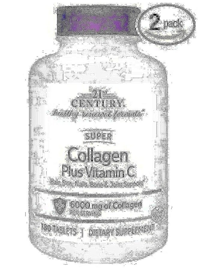 21st Century Super Collagen Plus C - 180 ct, Pack of 2