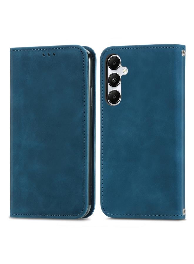S-TOP Case For Samsung Galaxy A35 5G Retro Skin Feel Magnetic Leather Phone Case - Image 1
