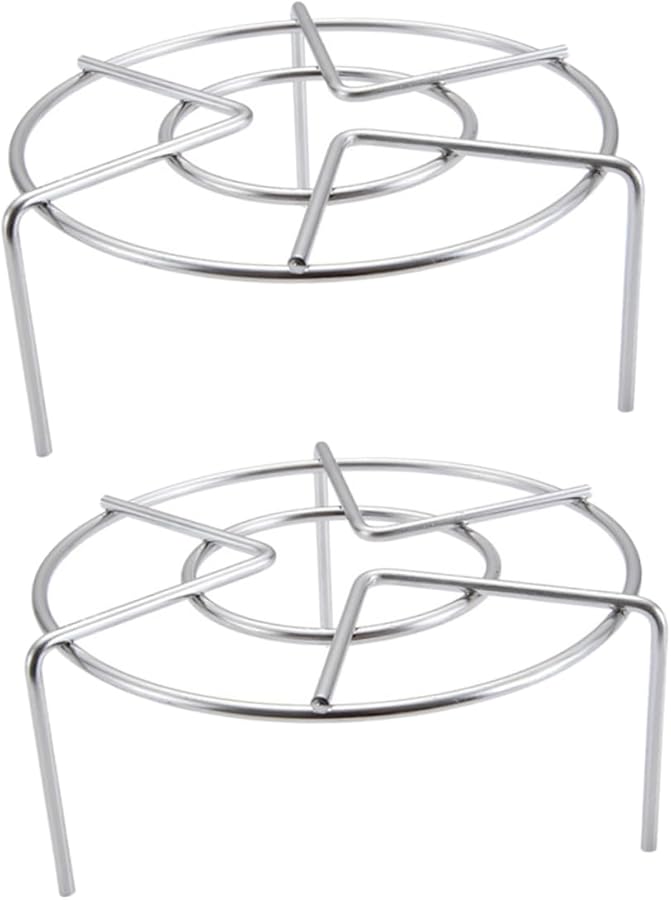 Unomor حامل رف تبخير من الفولاذ المقاوم للصدأ من طبقتين للأسماك والخضروات ومستلزمات المطبخ - Image 1