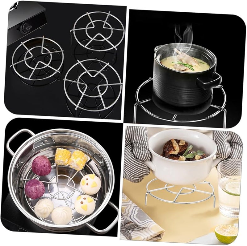 Unomor حامل رف تبخير من الفولاذ المقاوم للصدأ من طبقتين للأسماك والخضروات ومستلزمات المطبخ - Image 4