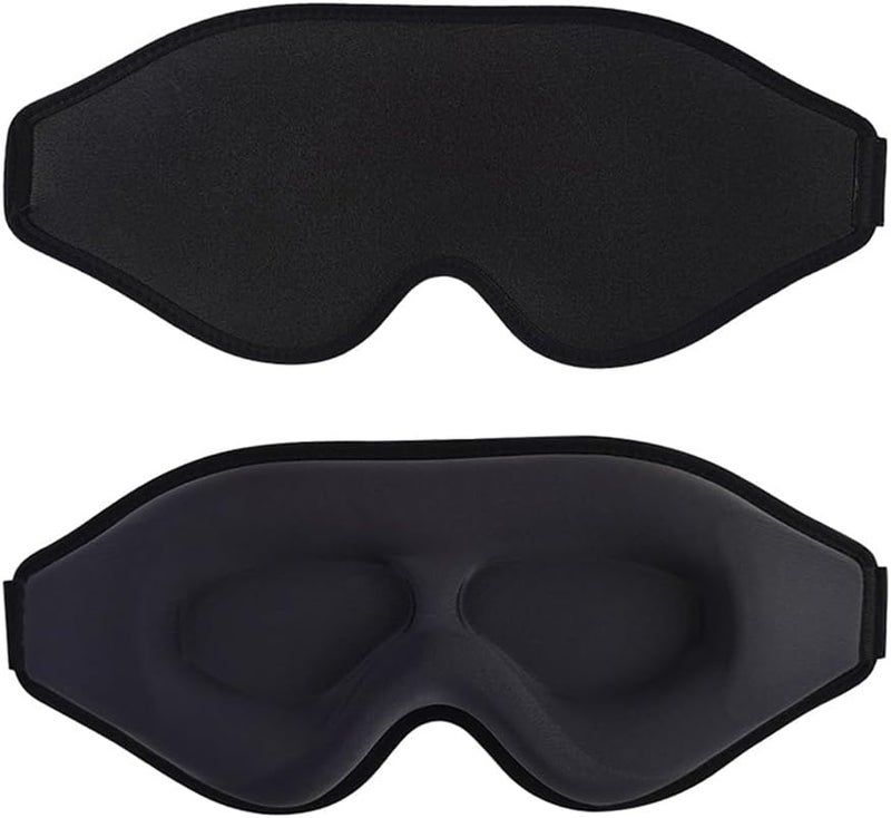 Blackout Night Eye Sleep Mask - Soft and Comfortable Blindfold with Adjustable Strap for Side Sleepers - Image 1