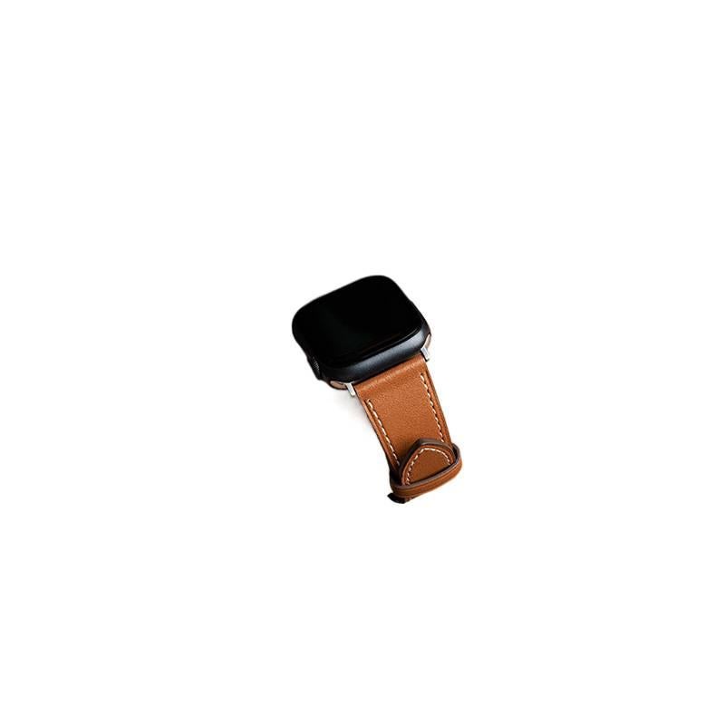 AD ( ) Classic Leather Strap Smartwatch Band Compatible with Apple Watch Ultra with Adjustable Fit Replacement Strap for Daily Wear - Image 4