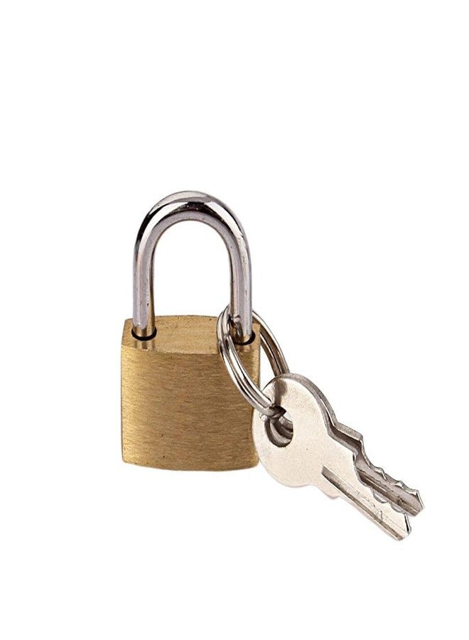 ikis 25mm Brass Padlocks with Keys, Set of 3, Small Security Locks for Luggage, Backpack, Gym Locker - Image 2