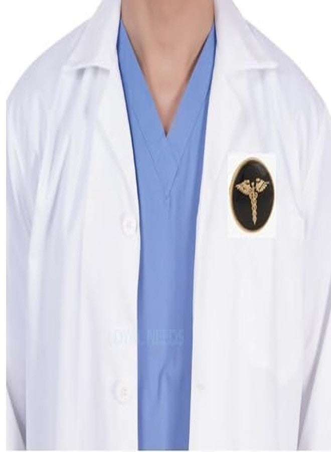 Cufflinks -Doctor Symbol Formal Round Black and Gold Cuff Link and Tie Pin Set with Doctor Insignia for Men and Women & (Gift Packing Best Frind) (doctor brooch for men) - Image 3