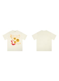 Broken Planet Cartoon Logo Cotton Tee 303 apricot