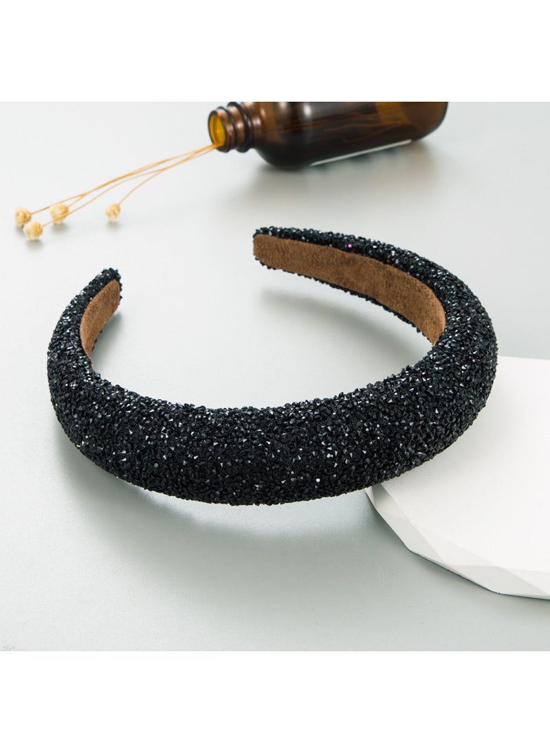 Fashionable Light Luxury Pearl Embellished Womens Hairband Elegant Versatile Korean Style Hair Accessories Scrunchie Black rhinestone headband - pzsku/Z1A43FC63B33C6939D3A9Z/45/_/1741690851/93cb7965-3c2b-4bc6-aa93-9e2b6d061881