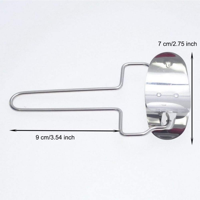 EORTA 2 Pieces Stainless Steel Pastry Rolling Cutter Circle Dough Blade Roller Dumpling Wrapper Mould Pie Ravioli Empanada Pierogi Calzone Making Tools for Home Kitchen, DIY, Gift, Dia.7 cm - Image 2