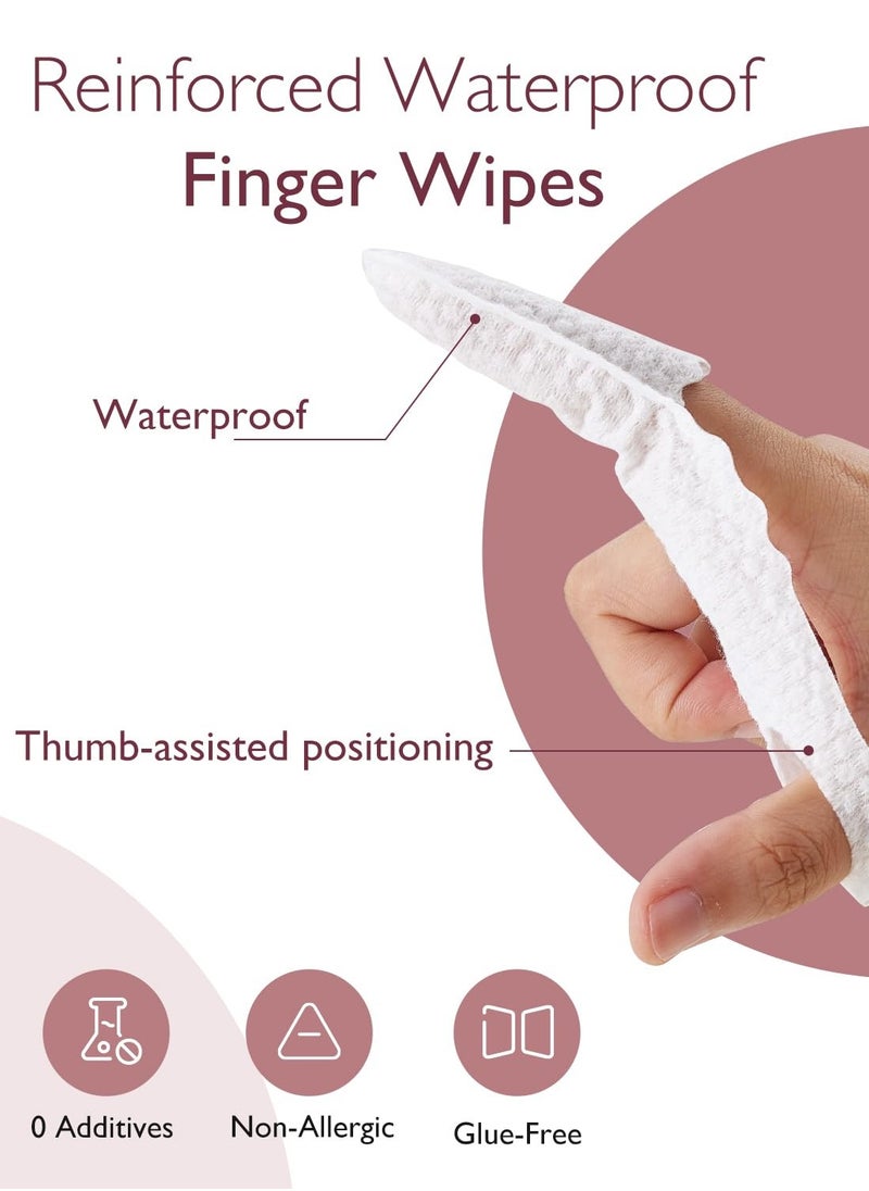 Momcozy - Baby Finger Toothbrush, Wipes Toothbrush, Tongue Cleaner & Gum Wipes - 30 Count - Image 1