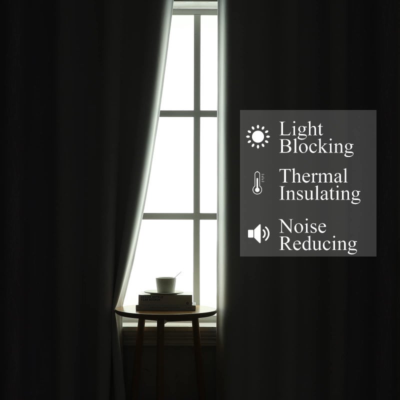 Estelar Textiler Lilac and Greyish White Blackout Curtains & Drapes for Bedroom  Thermal Insulated Ombre Blackout Drapes  Room Darkening Energy Saving Curtains for Living Room  42Wx63L  2 Panels - Image 3