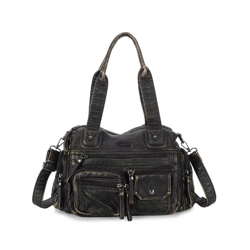 Y2K Retro Soft Leather Shoulder Bag - Image 1
