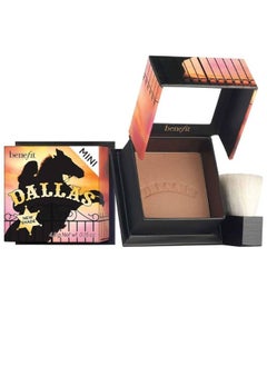 benefit Benefit Mini Dallas Dusty Rose Face Powder Blush – Warm Rosy-Bronze Blush and Bronzer for a Natural Glow, Travel Size  - Image 1