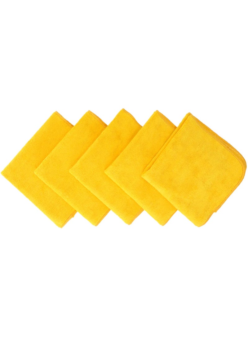 5 قطع من قماش التنظيف المصنوع من الألياف الدقيقة بطول 40 سم، مناسبة لتنظيف المنزل والمطبخ والسيارة. - Image 1