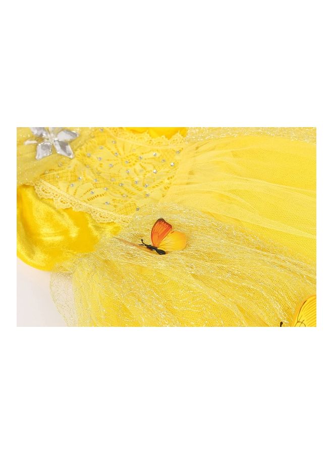 NIBEMINENT Princess Dress for Girl with Jewellery Set 120cm - Image 5