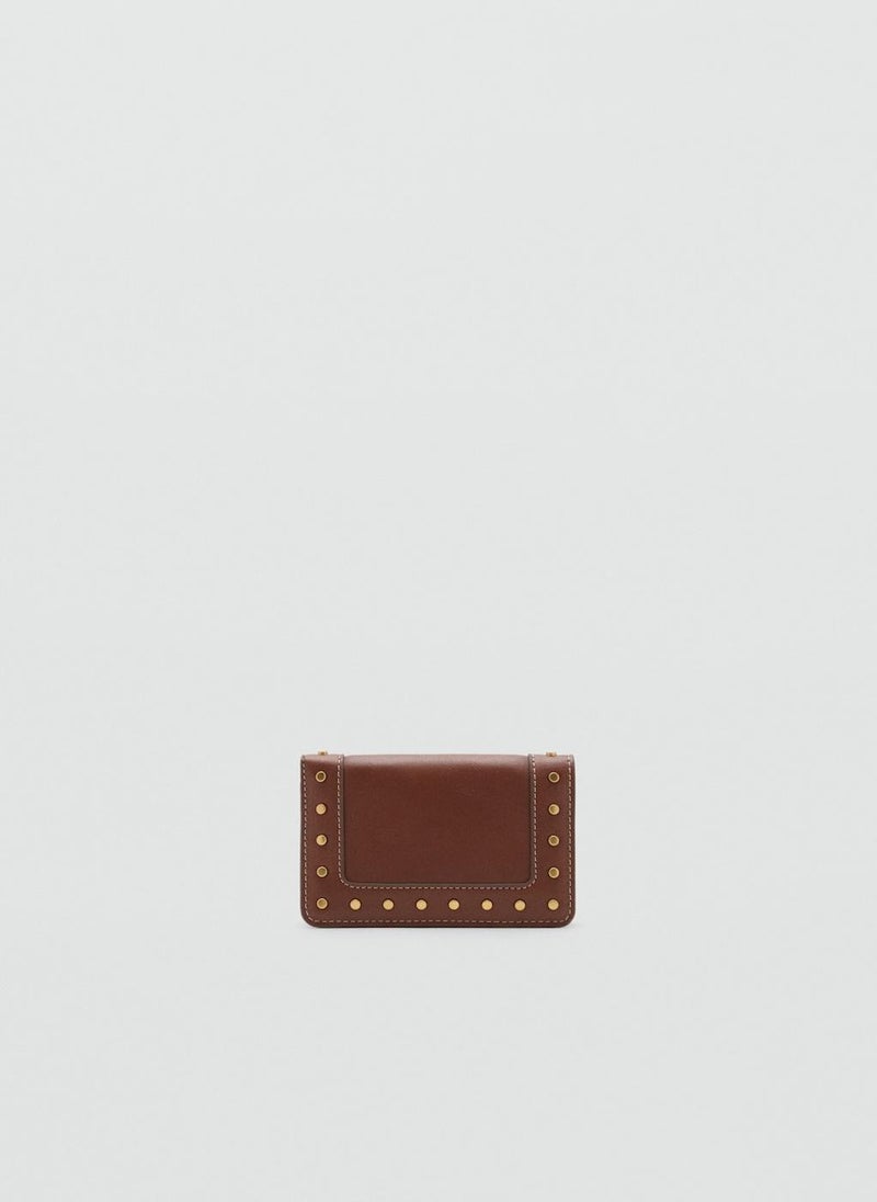 MANGO Studded Wallet With Flap  - Image 1