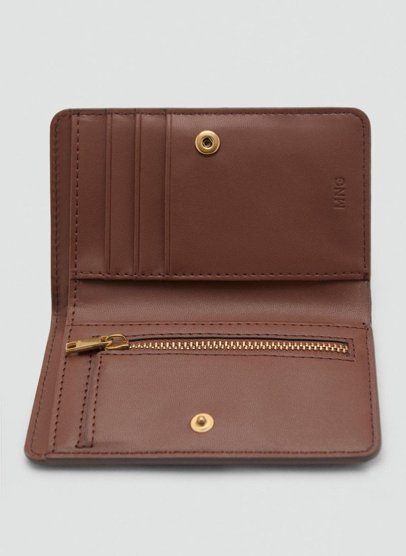 MANGO Studded Wallet With Flap  - Image 3