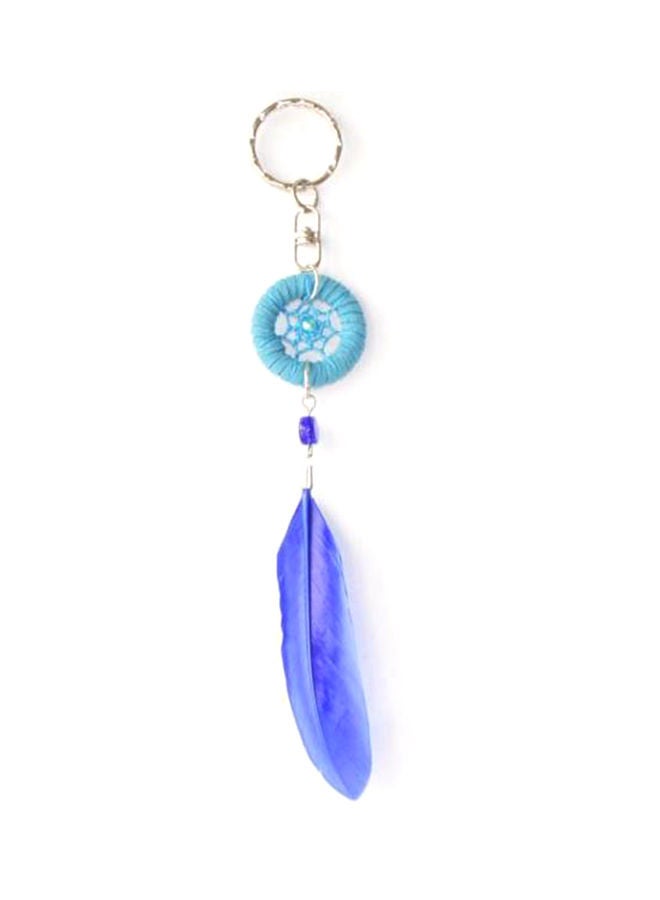 NIBEMINENT Dream Catcher Blue Key Chain