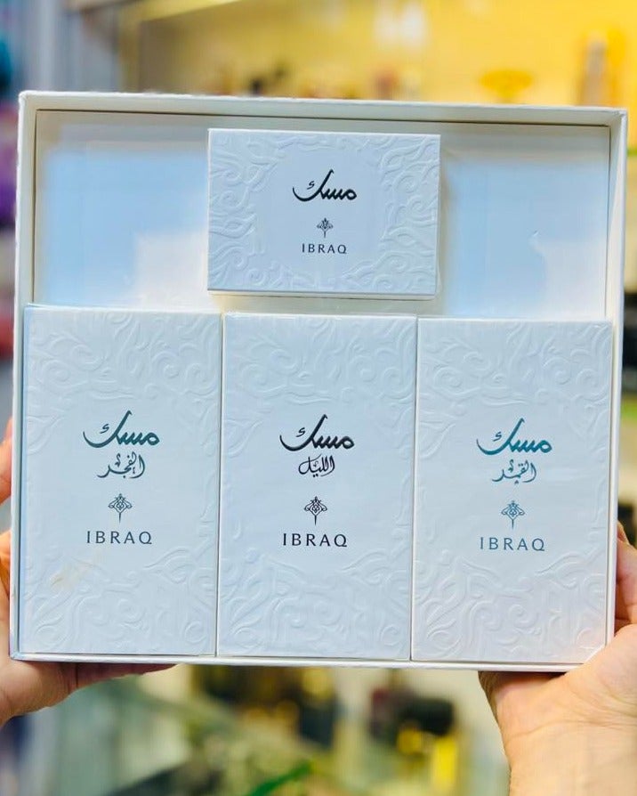 IBRAQ Musk Set (Night Musk 75ml, Moon Musk 75ml, Dawn Musk 75ml) + 3 x 10ml Samples of each musk - Image 2