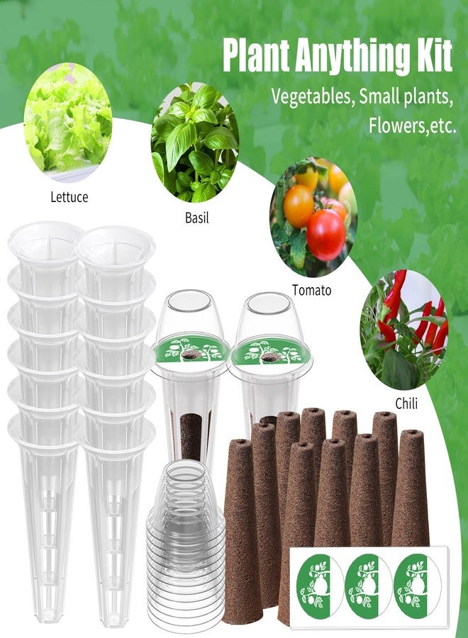 DRYADES Seed Pod Kit Compatible with Aero Garden and All Brands - Grow Anything Kit for Indoor Garden Hydroponics Growing System with 12 Grow Sponges, 36 Pod Labels, 12 Plant Baskets Domes - Image 5