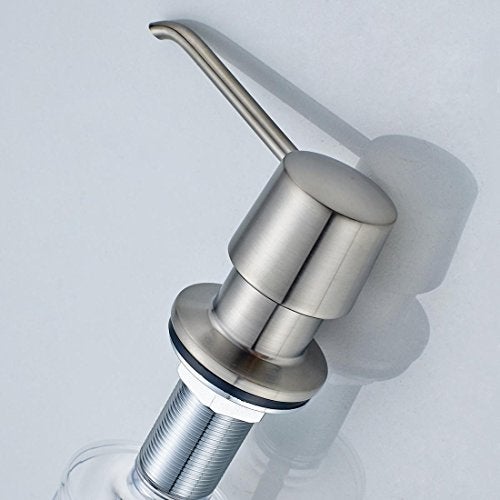 Fapully Commercial Bathroom Brushed Nickel Deck Mount Kitchen Under Sink Liquid Dish Soap and Lotion Dispenser,Countertop in Counter Kitchen Soap Dispenser - Image 4