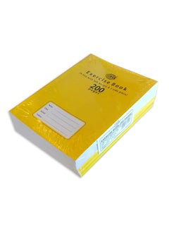 FIS Fis Exercise Book 200 Pages, 4 Line with left margin 1 Side Plain, Size 16.5 X 21 Cm, Pack Of 6 FSEB4LP200N  - Image 1