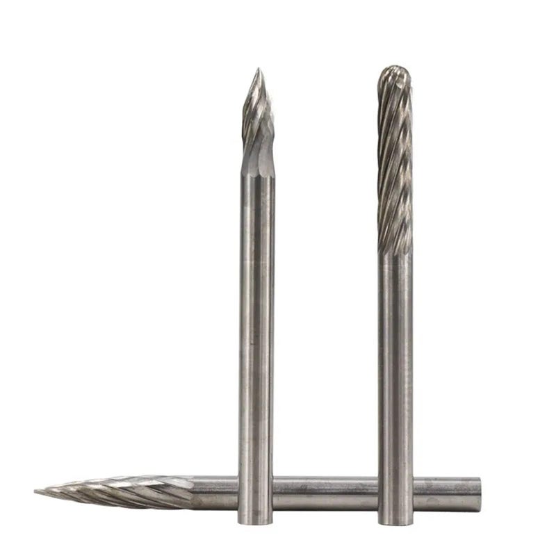 20pcs Tungsten Carbide Rotary File Set Single And Double Cut Rotary Burr 3x3mm - Image 5