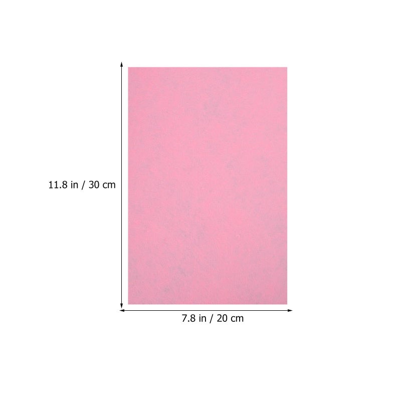 60pcs Felt Fabric Sheets 30x20cm for Sewing Crafts DIY School Projects Random Colors - Image 3