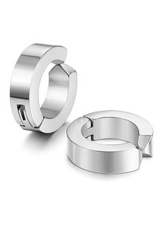 Fayrouz Jewellery Fayrouz Jewelry Small Hoop Earrings Without Piercing Stainless Steel Huggie Earrings for Men and Women Earrings for Men and Women  - Image 4