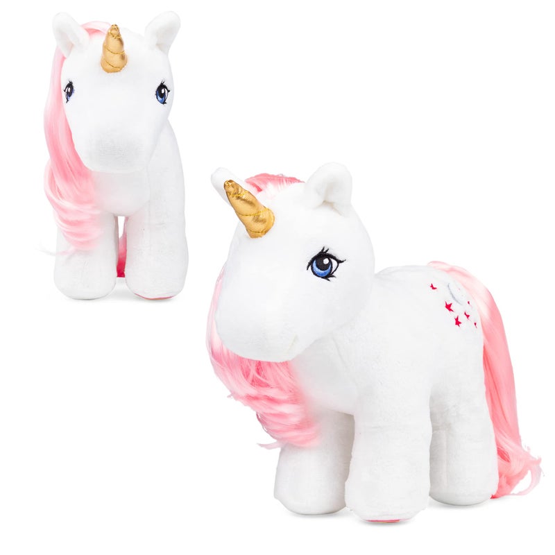 Basic Fun My Little Pony Unicorn and Pegasus Plush - Glory - Collector Plushie, Retro Stuffed Toy Animal, Kid, Toddler, Girl, boy, Mom, Birthday, Ages 3+ - Image 1