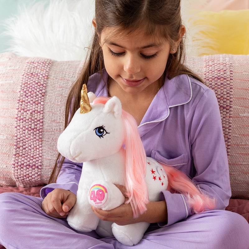 Basic Fun My Little Pony Unicorn and Pegasus Plush - Glory - Collector Plushie, Retro Stuffed Toy Animal, Kid, Toddler, Girl, boy, Mom, Birthday, Ages 3+ - Image 4