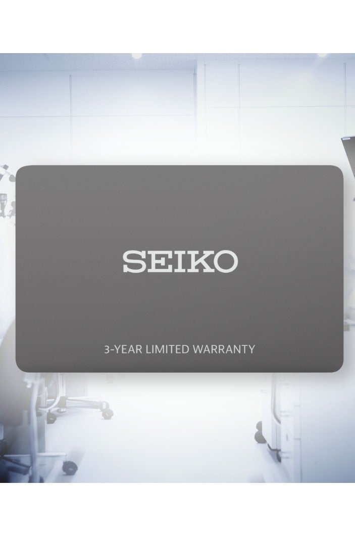 Seiko SNE529P1 Solar Brown Leather Strap Watch - Image 4