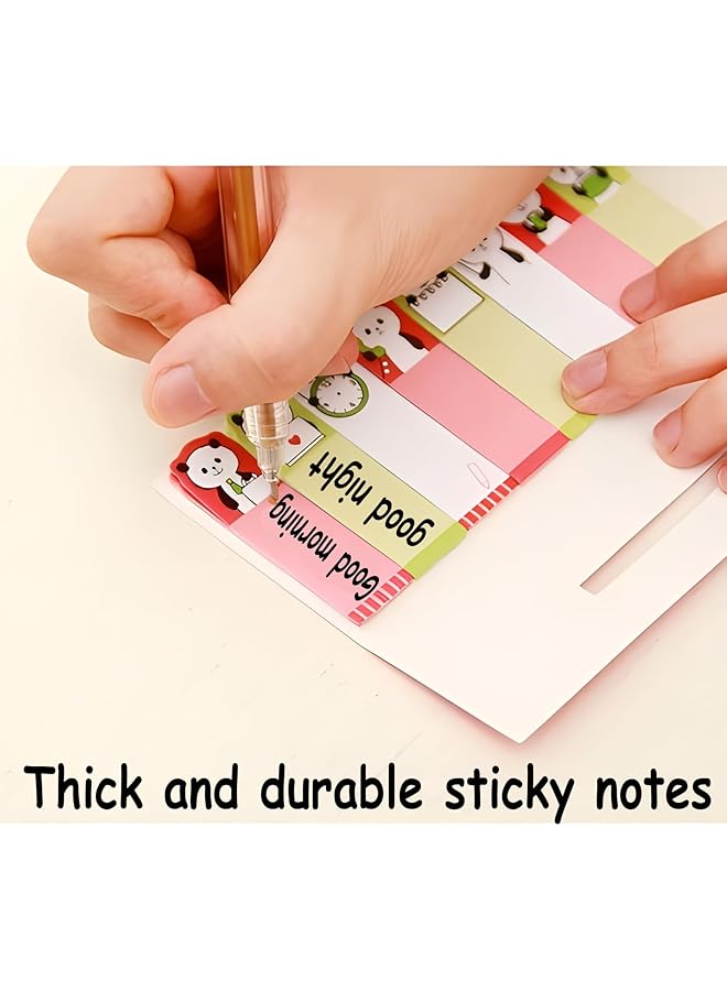 erorex 5 Pack Sticky Notes Cartoon Animal Bookmarks 5 Styles Post Self Sticky Notes For Office Home Kids Students Roommates Tab Gifts 600 Sheets - Image 2