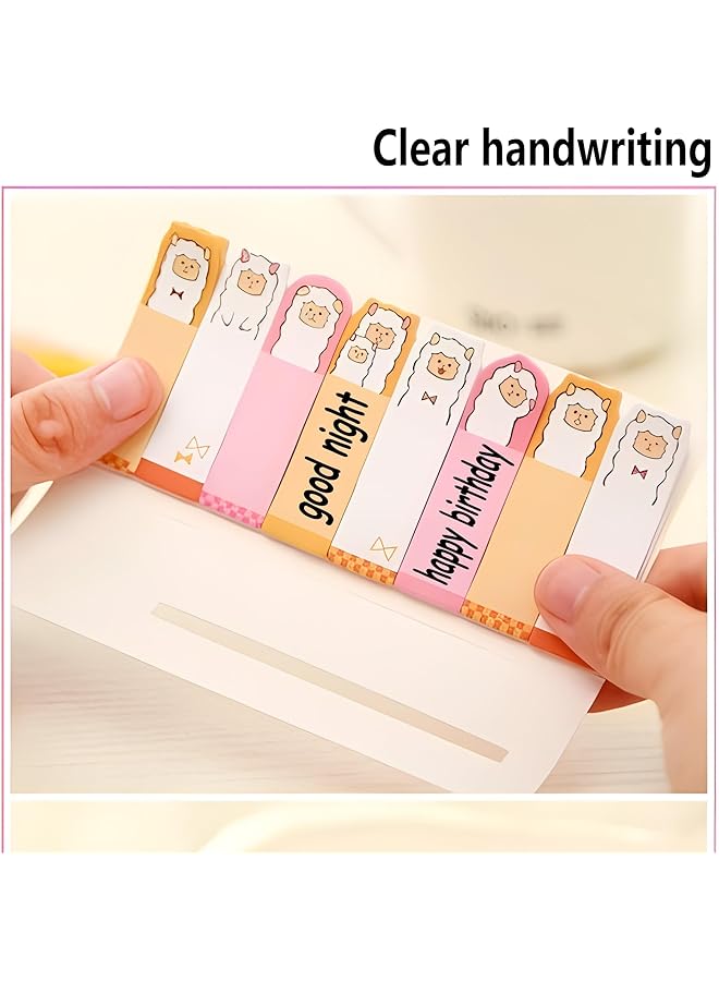 erorex 5 Pack Sticky Notes Cartoon Animal Bookmarks 5 Styles Post Self Sticky Notes For Office Home Kids Students Roommates Tab Gifts 600 Sheets - Image 3