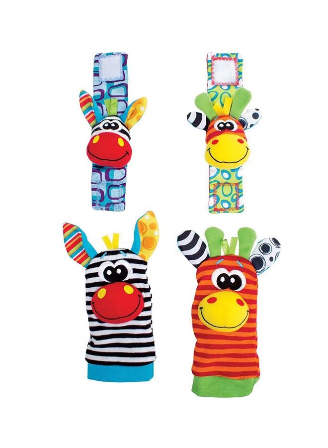 Baby Wrist Rattles Foot Finder Socks Set, Infant rattle Socks and baby hand rattles wrist, Newborn Soft Sensory Toys, Infant Wrist Rattles for Babies 0-6 Months (Classic) - Image 2