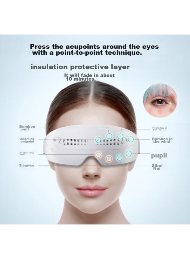 SKG Skg Eye Massager E4pro, Constant Temperature Zoned Visual Portable Eye Care Device, Hot Compress Acupoint Massager, Birthday Gift For Elders, Parents, Boyfriends, Girlfriends  - Image 3