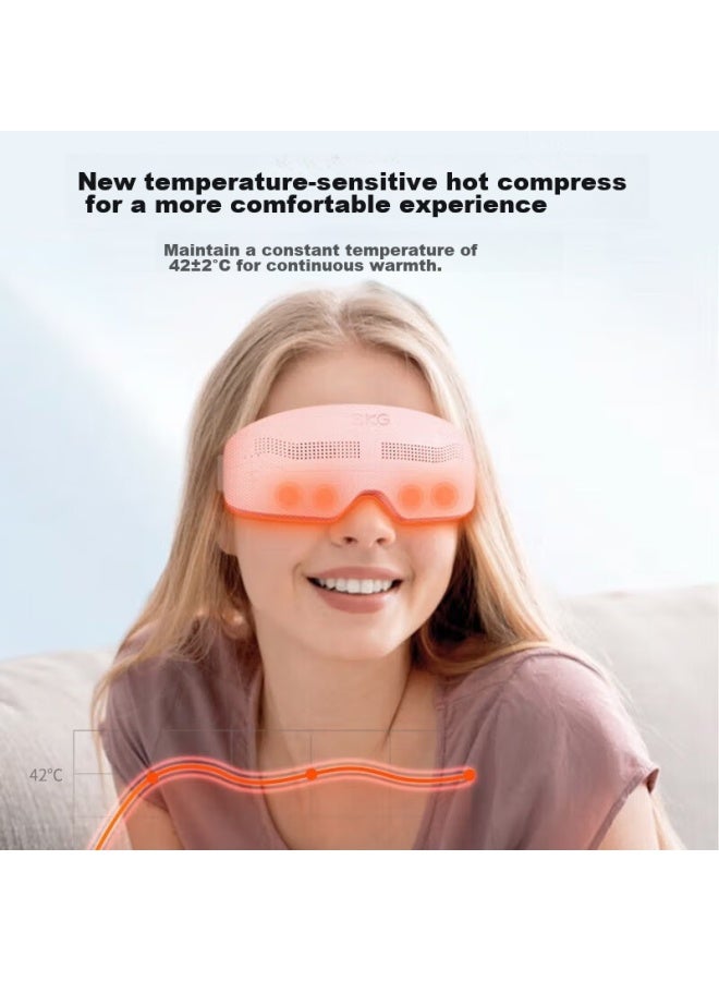 SKG Skg Eye Massager E4pro, Constant Temperature Zoned Visual Portable Eye Care Device, Hot Compress Acupoint Massager, Birthday Gift For Elders, Parents, Boyfriends, Girlfriends  - Image 4