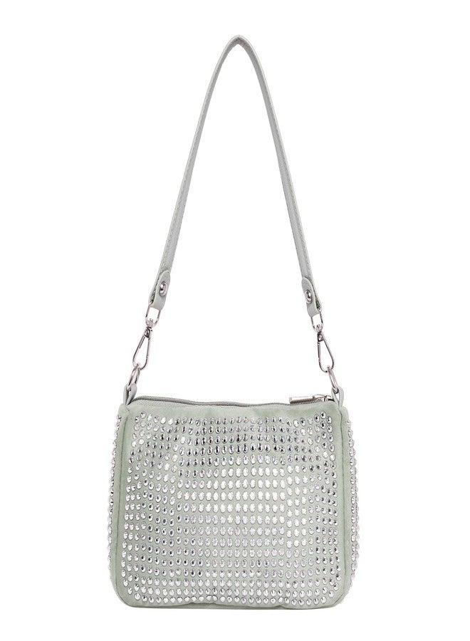 Lino Perros Womens Soft Green Shoulder Bag - Image 4