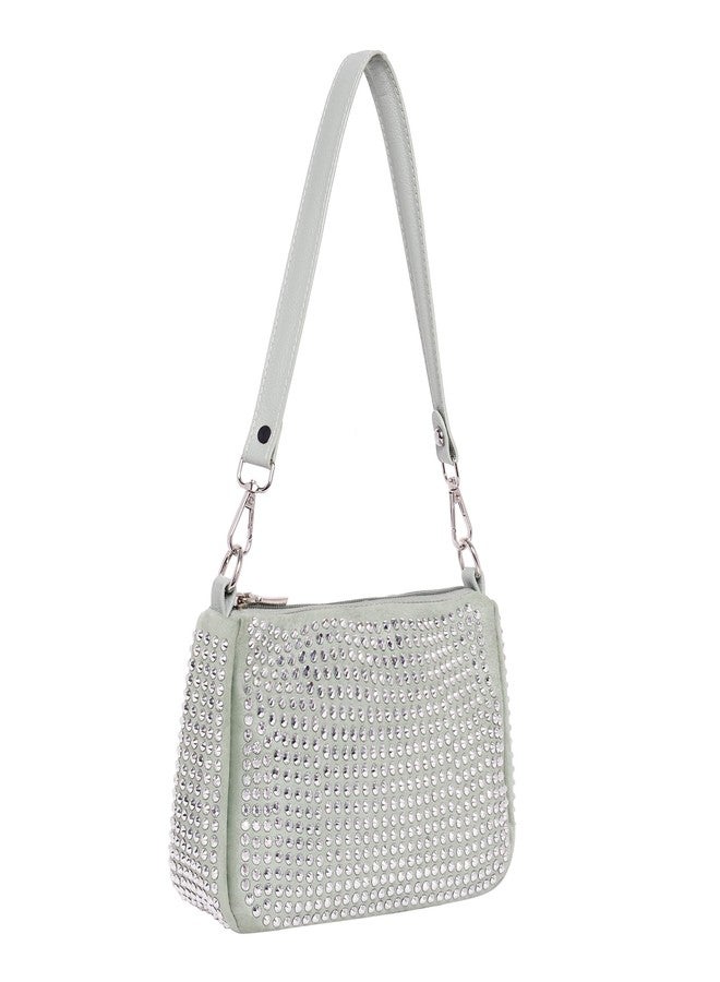 Lino Perros Womens Soft Green Shoulder Bag - Image 2