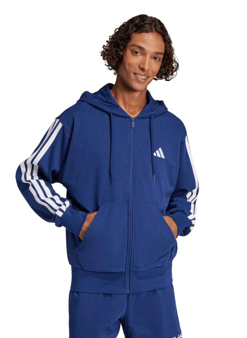 Adidas Essentials Three Stripes French Terry Fullzip Hoodie - Image 1